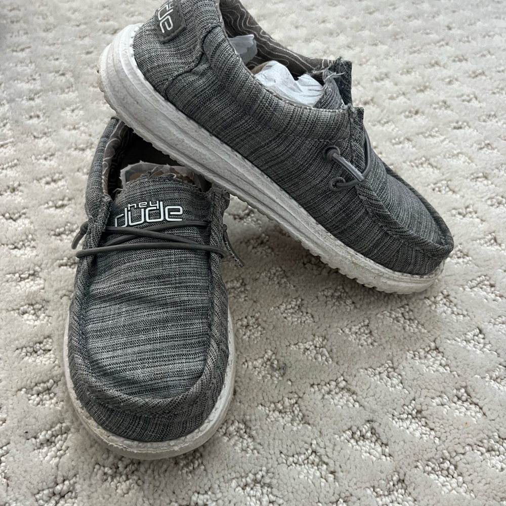 Kids Grey Hey Dudes sz 11